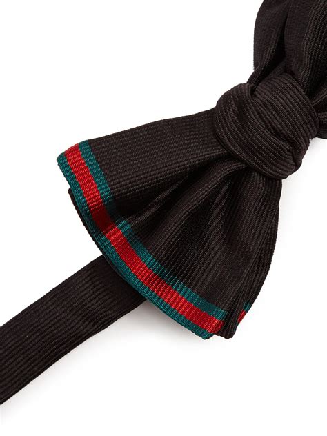 black green red gucci tie|Gucci bow tie for men.